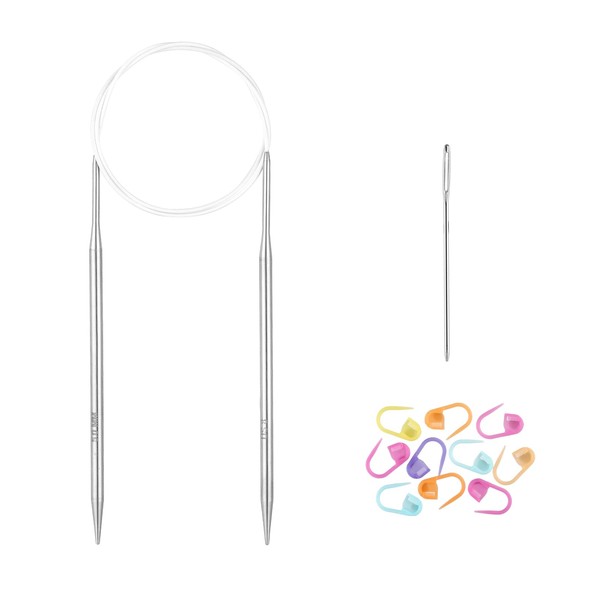 Knitting Needles Circular 40 inch (100cm) Stainless Steel Round Knitting