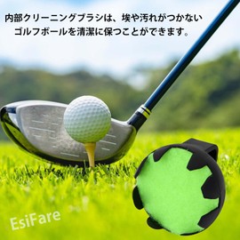 EsiFare 1 Piece Golf Ball Wipe, Golf Ball Wipe, Portable Ball Wipe, Golf, Golf Accessories, Suitable for Indoor and Outdoor Golf Sports, Competitions, Training Sessions, Lightweight, Easy to Carry