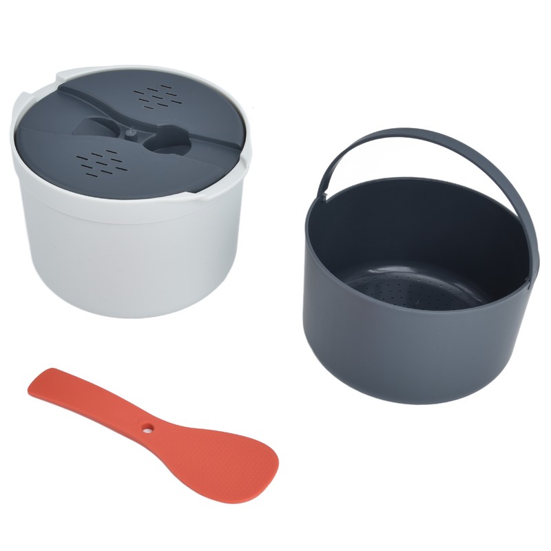 Microwave Rice Cooker 2L Food Grade PP Material Rice Spoon