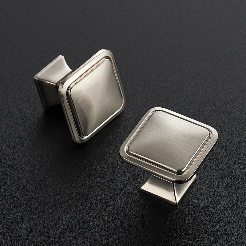 Ravinte Hardware 15 Pack Brushed Nickel Cabinet Knobs Single Hole