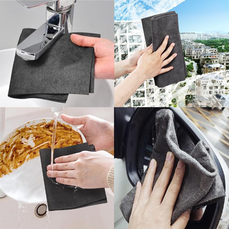 XINYUICEAN Paños de Limpieza de Microfibra, 5 Piezas Paño de
