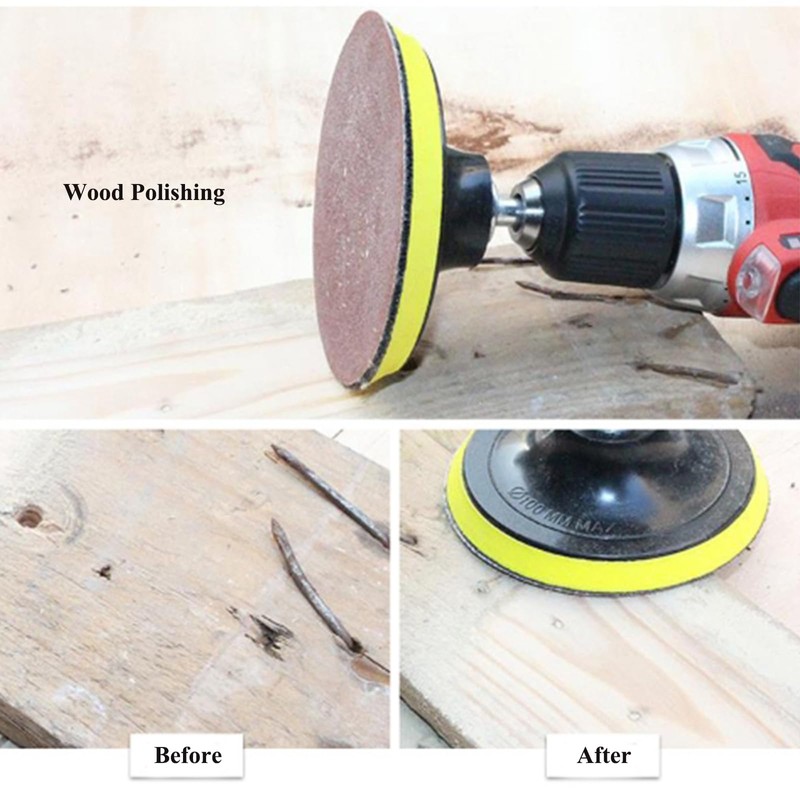 HOTCKB 60 x Sandpaper 75 mm without Hole Sanding Sheet