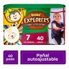 Pañales Kiddies Explorer Autoajustable Etapa 7 Talla XXG 40 Pañales