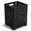 Eslite 42L Collapsible Plastic Laundry Baskets,Foldable Laundry Hamper,Pack of 2