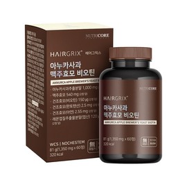 Nutricore Anuka Apple Brewer's Yeast Biotin 1 Box (60 Tablets) / 뉴트리코어 아누카사과 맥주효모 비오틴 1박스(60정)