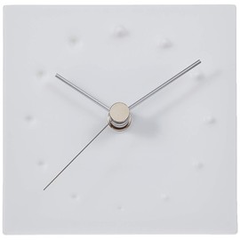 レムノス 置き時計 アナログ 磁器 白 ファイヤーワークス FIRE WORKS KC10-14 Lemnos w116×h113×d50mm