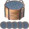 EDEGG 5 Pack Coasters for Drinks Absorbent, Coasters for Coffee