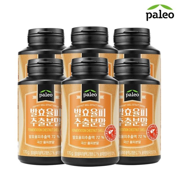 6 cans of Paleo fermented blood powder 170g, 6 cans of Paleo fermented bark powder 170g / 팔레오 발효율피분말 170g 6통, 팔레오 발효율피분말 170g 6통