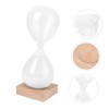 SHOWERORO Transparent Glass Timer Base Sand Clock for Home Decor