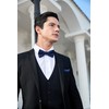 Enlision Men's Bow Tie with Pocket Square - Bow Ties