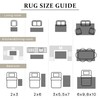 3x5 Small Entryway Area Rug Indoor for Front Door Entry