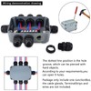 NineLeaf Outdoor Junction Box IP66 Waterproof Electrical Enclosure 4.9"x3.3"x2.3", PVC/ABS