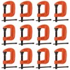 Abuff 1 Inch C-Clamp Set, 12-Pack Iron C Clamp Heavy
