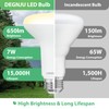DEGNJU 48 Pack Indoor Flood Light Bulbs, BR30 LED Bulb