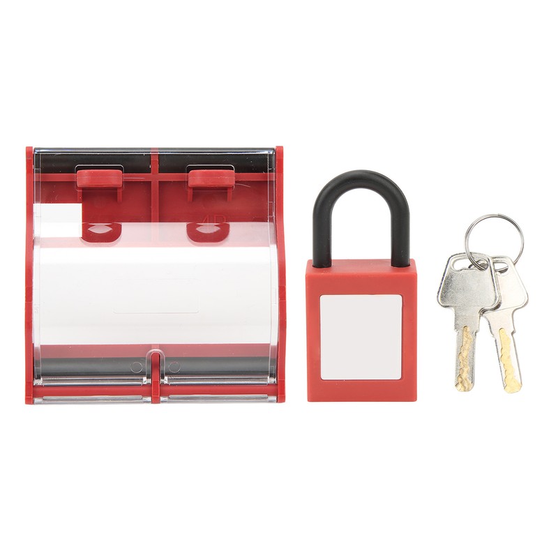 Circuit Breaker Protective Cover Padlock Set Transparent Breaker 4P 25mm