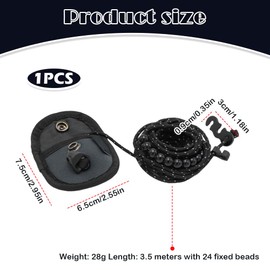 3.5m Portable Clothesline with 24 Fixed Beads – Non-Slip, Ideal for Laundry, Garden, Balcony, Motorhome, and Camping