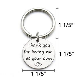 XGAKWD Step Mom Mother Gift, Thank You for Loving Me as Your Own, Mom in Law Gifts Idea for Mothers Day from Husband Daughter Son Kids