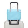 Kipling New Kichirou Metallic Lunch Bag Sea Blue Met