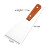 Grill Slant Edge Flat Scraper,Granmagazz 2 Pieces Stainless Steel Grill