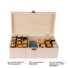 Wooden Essential Oil Storage Box 25 Compartment Storage Box Essential