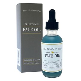 Blue Tansy Face Oil - Skin Glowing Serum. Collagen Support. Promotes Clear Skin Naturally. Wrinkle & Pore Minimizer. Natural, Vegan Facial Moisturizer. 2 oz - Size: Sample Size (2ml)