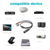 HUALEU 1FT XLR to 2 RCA Y Splitter Patch Cable,