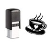Dekolando Bonus Card Stamp with Motif Coffee Cup for Bonus