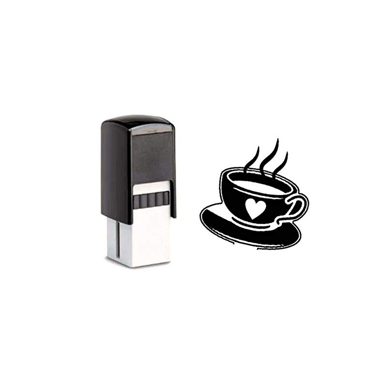 Dekolando Bonus Card Stamp with Motif Coffee Cup for Bonus