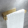Taozun Towel Holder Gold Hand Towel Rack Adhesive Towel Bar