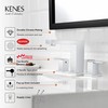 KENES Polished Chrome Widespread Bathroom Faucet 2 Handle Bathroom Sink