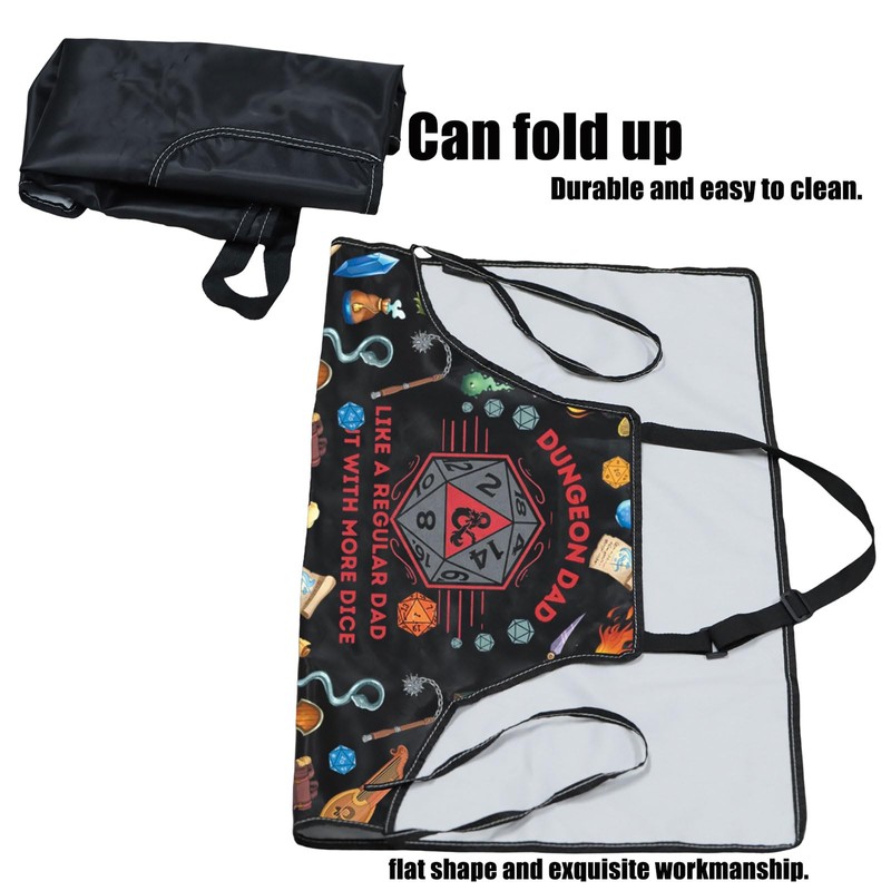 PXTIDY Gaming Kitchen Apron DND Gift Dungeon Dad Like A