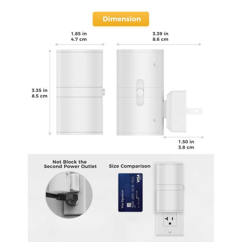 L LOHAS LED Bright Night Light, Night Lights Plug into
