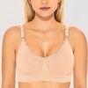 Gratlin Women's Seamless Maternity Nursing Sleep Bra Support Removable Padded