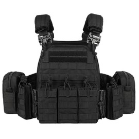 vAv YAKEDA Tactical Outdoor Vest Quick Release Adjustable Hunting Vest with PALS Molle System