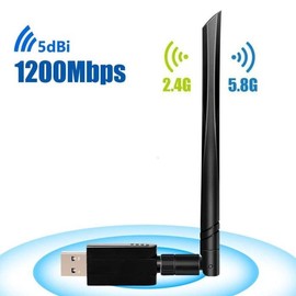 1200M Dual Band WiFi Network Card USB3.0 Wireless WiFi Adapter for Windows