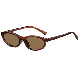 CHAOSELF Retro 90s-Inspired Sunglasses for Women Men Classic Vintage Sunglasses Womens Lightweight Trendy Shades with Narrow rectangular Lenses and a Slim acetate Frame UV400 Protection Lens