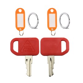AT195302 Ignition Keys AR51481 Replacement for Jo-hn Deere Heavy Equipment Loader Backhoe Loader Tractors 1200 210C 310A 310C 410B 550B 700H 1050J 210LJ 250D 460E 410C 710D（2-Pack）
