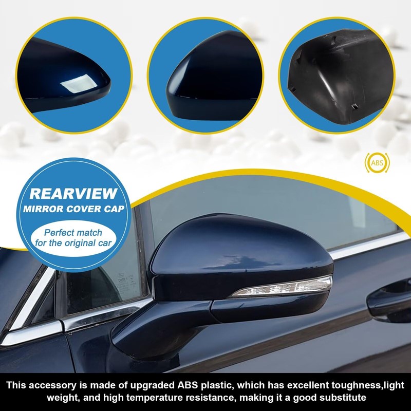 Goholy Car Door Side Rearview Mirror Cover Compatible With Ford