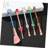 WOONEKY 5pcs Xmas Themed Makeup Brush for Girls Creative Cosmetic