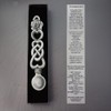 English Made Pewter Daffodil and Hearts Lovespoon, Welsh Design, 150