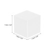 MECCANIXITY Crafts Wooden Cube 100 Pcs Square White Natural Solid