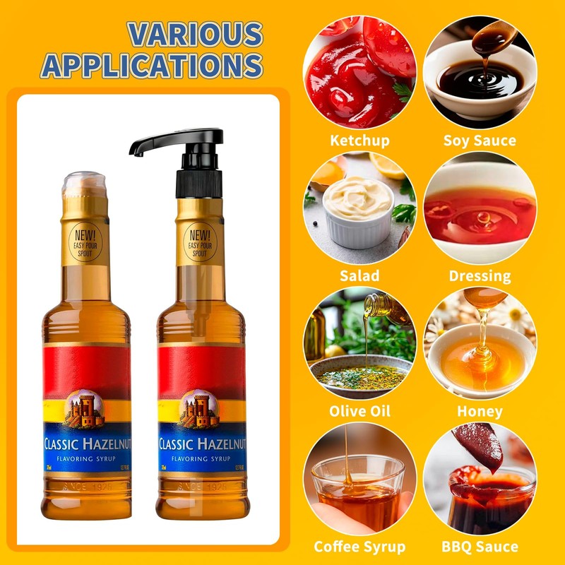 3 PCS Syrup Pump Compatible with Jordans Skinny and Torani,
