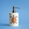 CHOOLD Ceramic Sea Turtle Dispenser with Plastic Pump, Refillable Lotion
