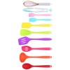 10Pcs set Silicone Kitchen Utensils Kitchenware Non Stick Spatula Spoon