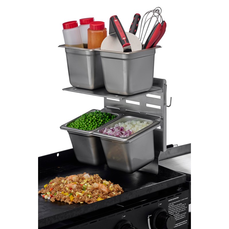 Chef Master Steam Pan Insert & Adjustable Griddle Shelf Set