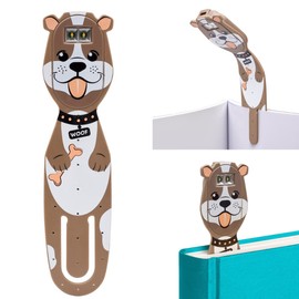 Flexilight Pal Reading Light | 2 in 1 Bookmark Book Light | LED Clip On Reading Lamp | Children and Adult Book Torch | Book Accessories | Gift for Readers, Book Lovers (Rechargeable, Dog)