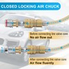 WNCGC Air Chuck,1/4 FNPT Closed Flow Brass Tire Air Chuck,