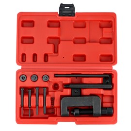 QWORK® Motorcycle Chain Breaker Tool, 13pcs Chain Riveting Tool Set for Bike and Motor