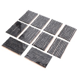 Domary 100pcs 100x3mm Tire Repair Plug Tubeless Tyre Rubber Sealing Strip Puncture Recovery Car Motorcycle (Black)
