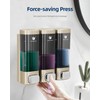 Chuangdian Wall Mounted Soap Dispenser White 320ml x 2 Chambers